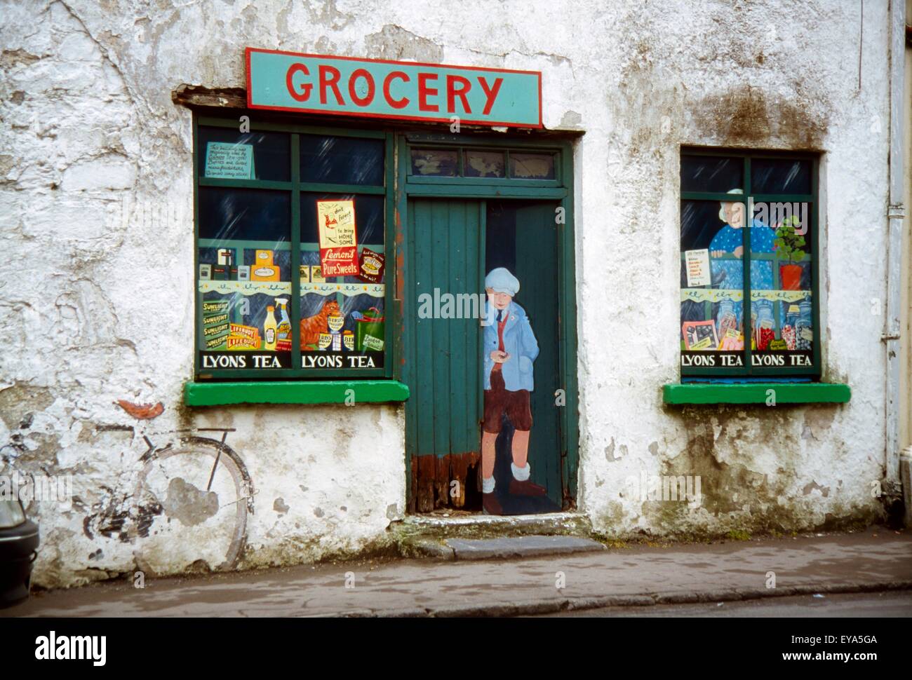 Kinvara, County Galway, Ireland; Rural Grocery Store Stock Photo