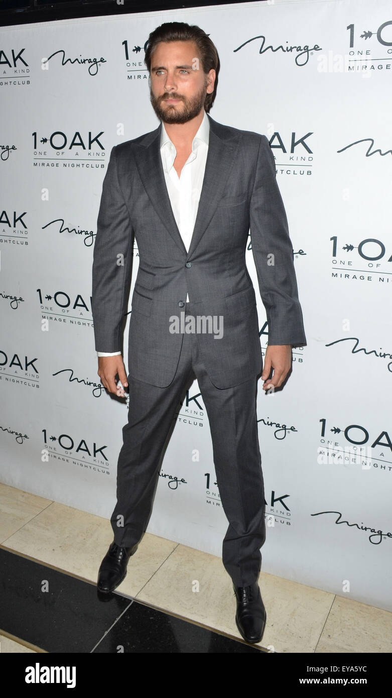 Las Vegas, Nevada, USA. 25th July, 2015. Scott Disick makes his first