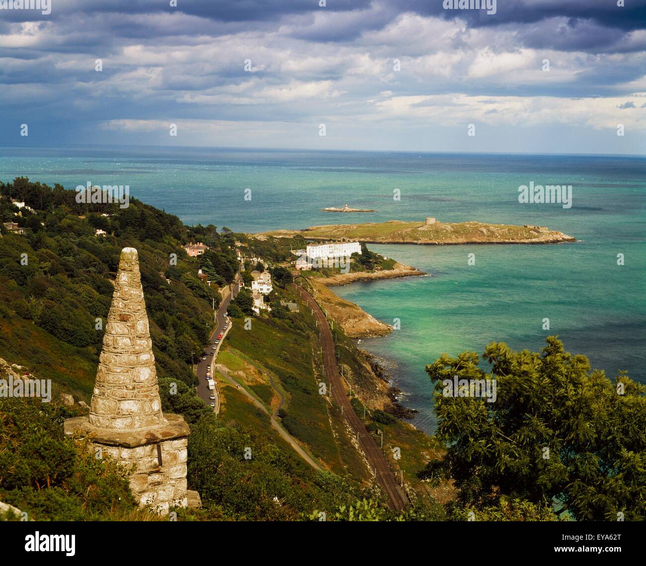 Killiney Head And Dalkey Island, County Dublin, Ireland; Vista Of Ocean
