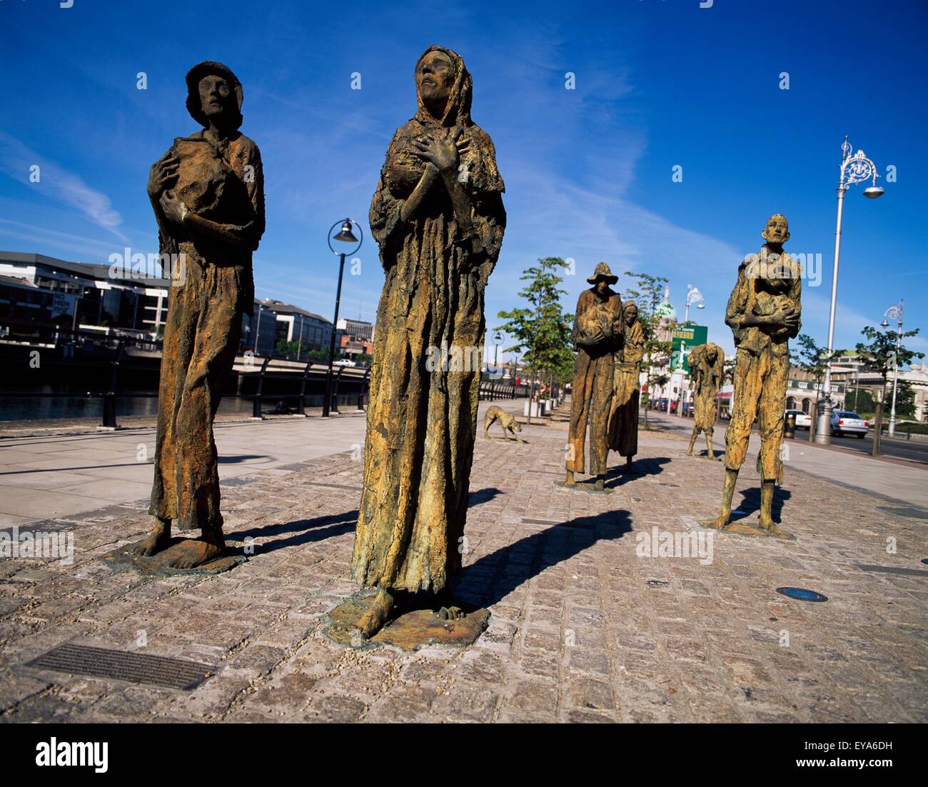 Famine Sculpture, Dublin City, Ireland; Famous Sculptures Depicting