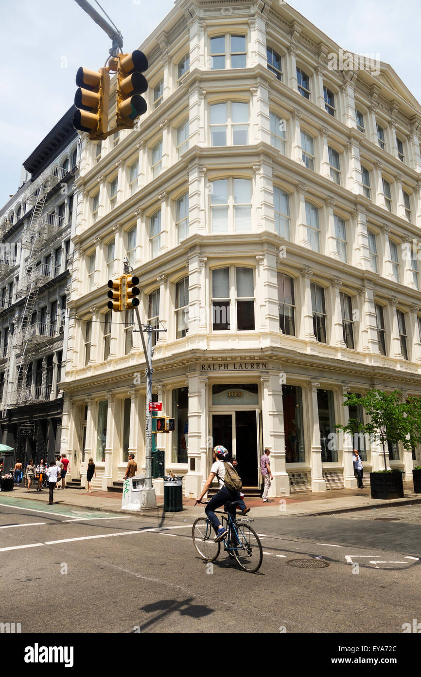 Facade, Entrance of Ralph Lauren Store in New York, NY, United States ...