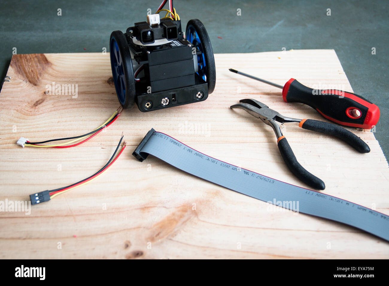 Building a robot on wheels Stock Photo - Alamy