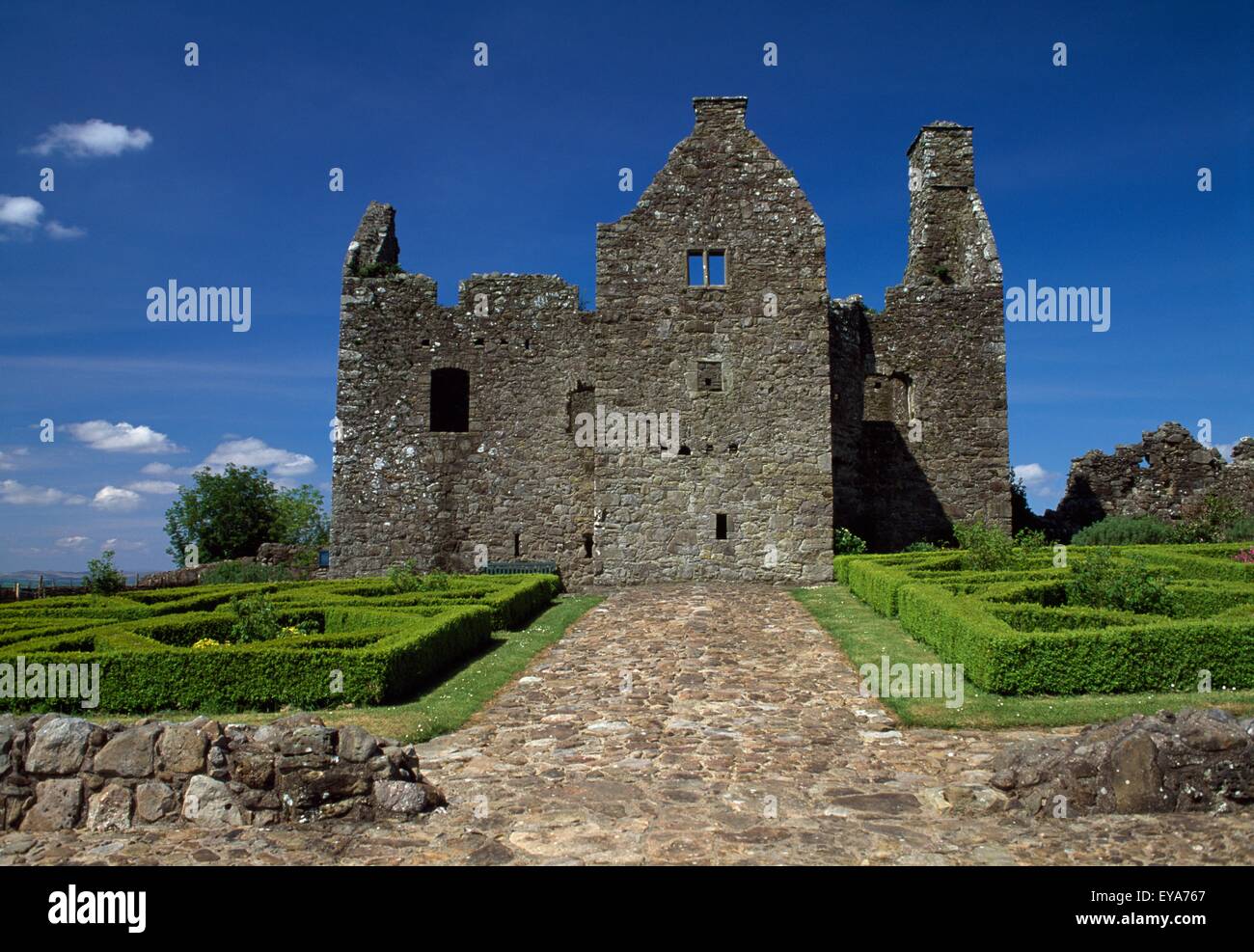 Tully Castle, Co Fermanagh, Ireland; Exterior View Of A Plantation Castle Stock Photo