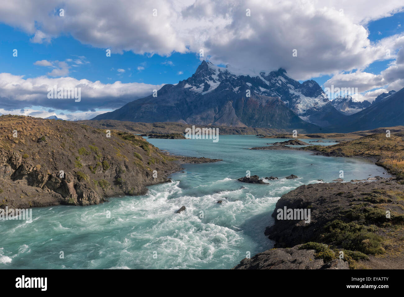 Stream, Torres del Paine National Park, Chilean Patagonia, Chile Stock Photo