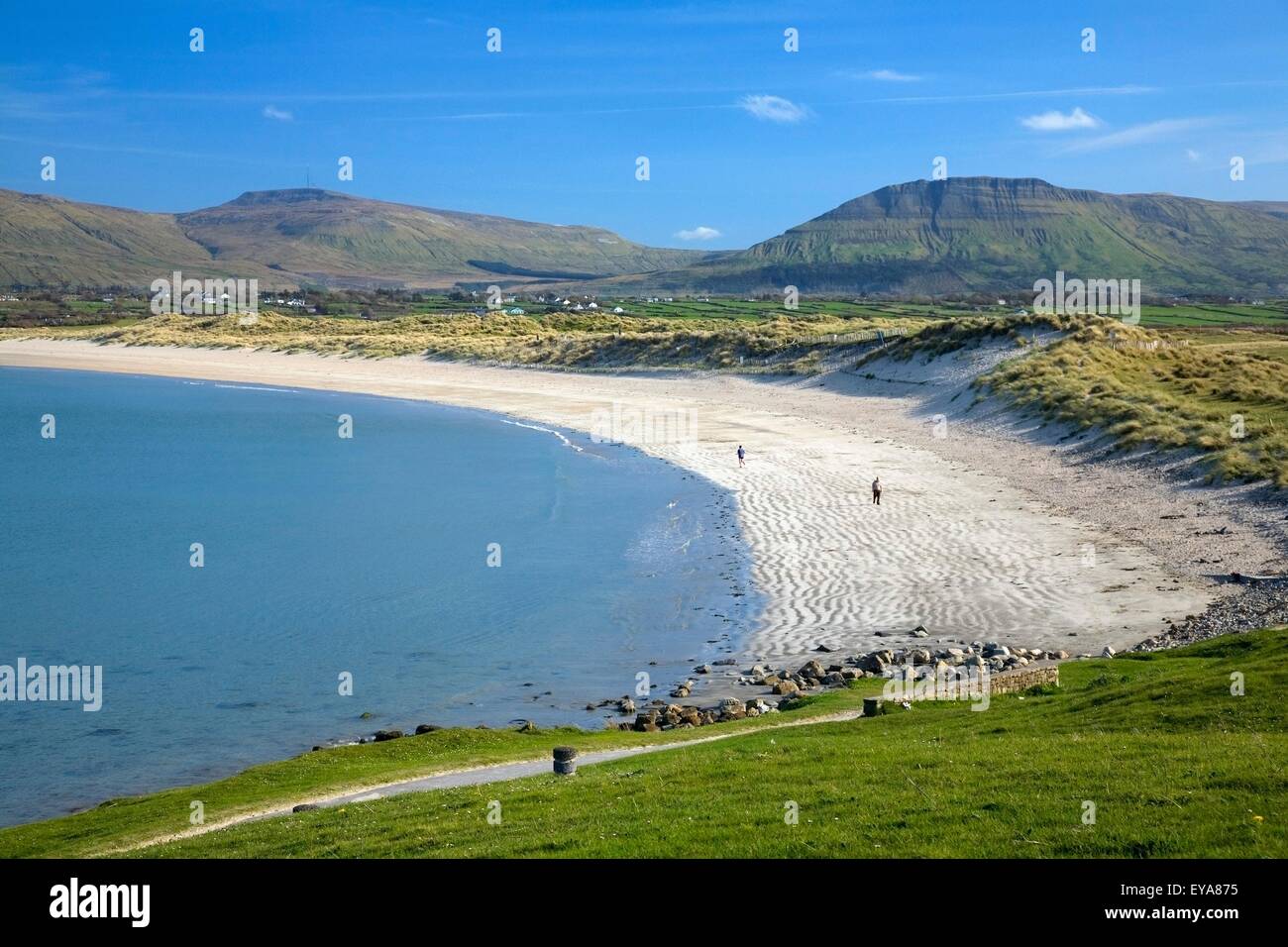 Bunduff Strand, Mullaghmore, Co Sligo, Ireland; Long Beach And Stock