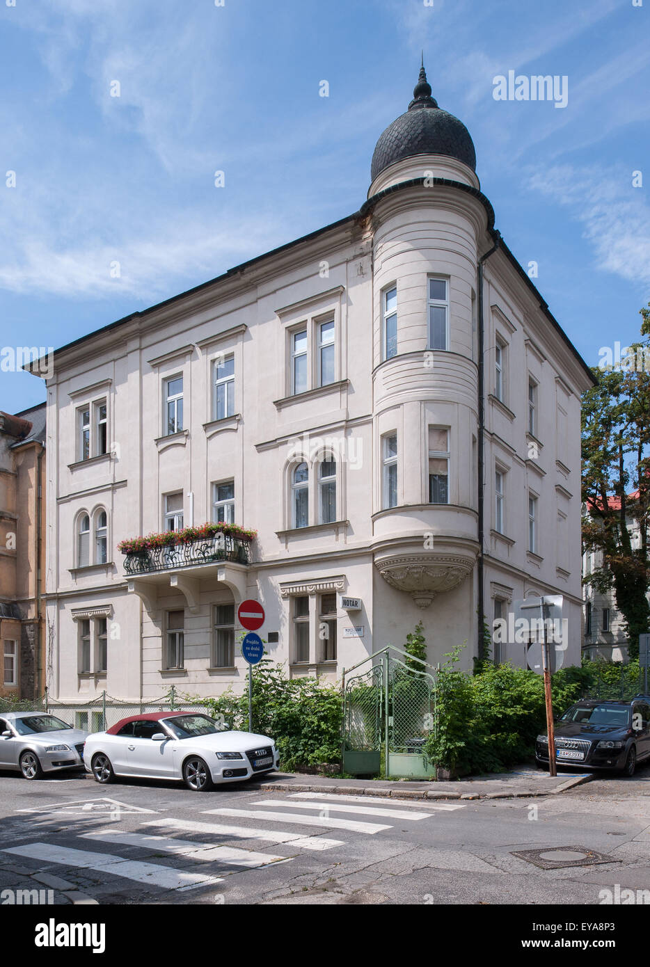 Bratislava, Slovakia, renovated old buildings in the city of Villa ...