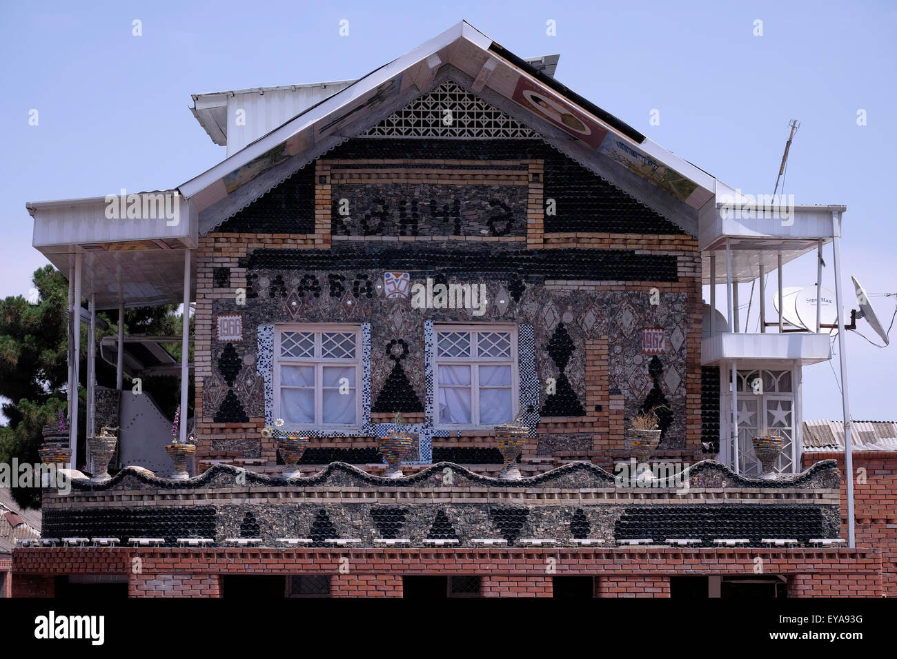 Exterior of the socalled Bottle House which is a private residence