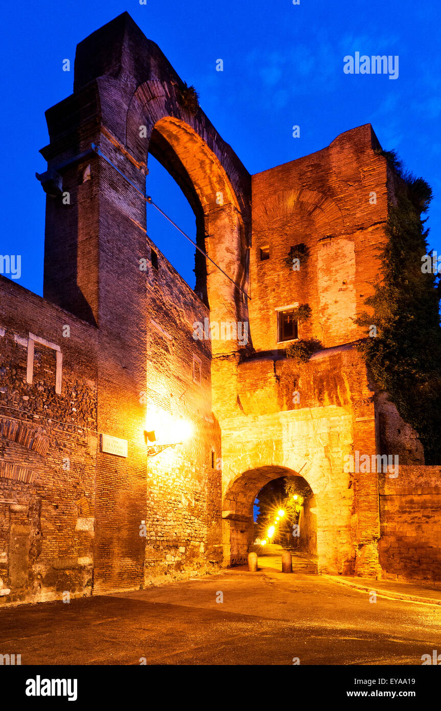 Arco di Dolabella e Silano, Rome Italy Stock Photo