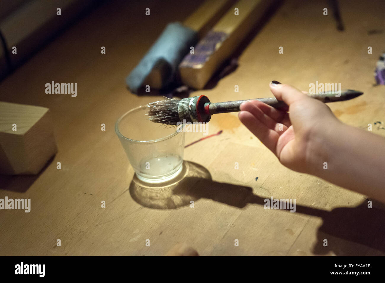 Berlin, Germany, brushes and paint Stock Photo Alamy