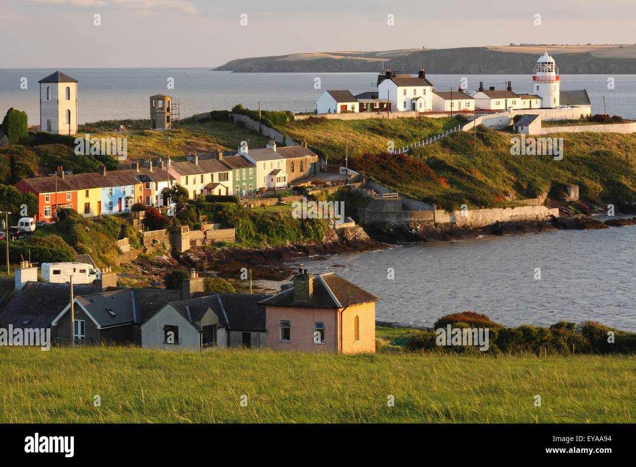 Roches Point Lighthouse In Cork Harbour In Munster Region; County Cork