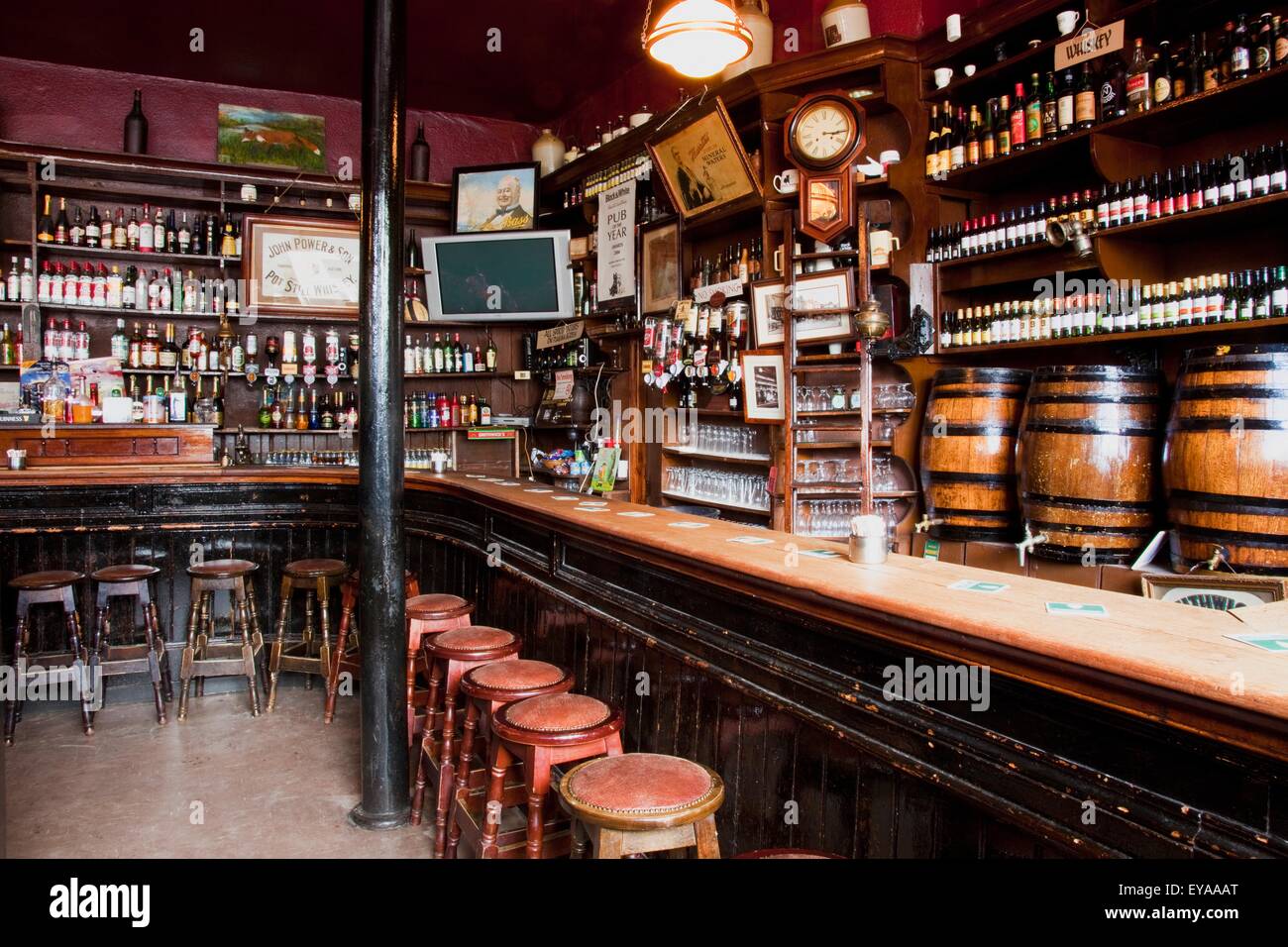 Interior Of A Bar; Abbeyleix, County Loais, Ireland Stock Photo