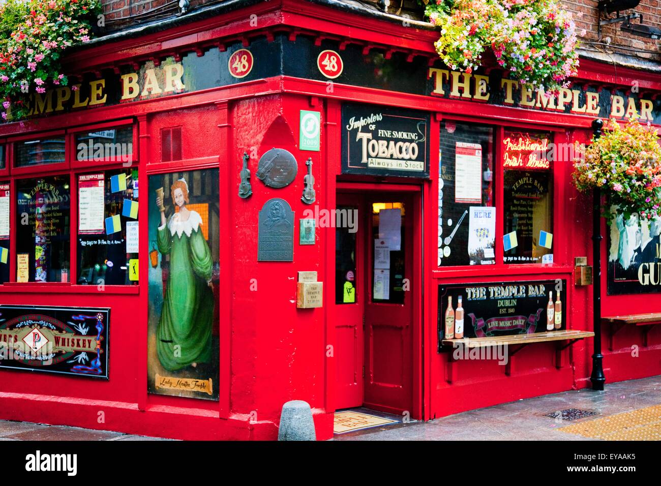 The Temple Bar In The Templebar Area; Dublin, County Dublin, Ireland