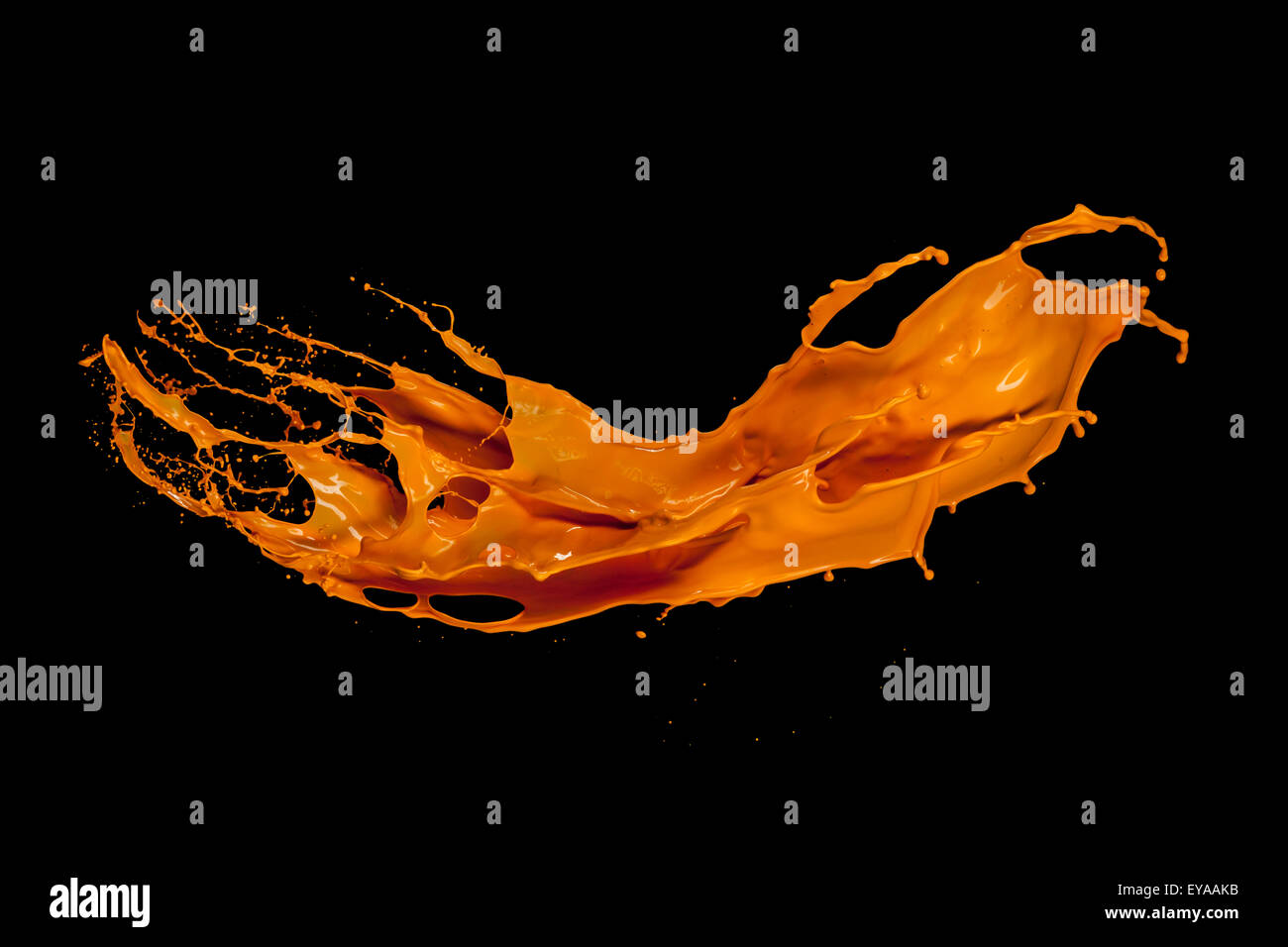 Splash black paint on hi-res stock photography and images - Alamy