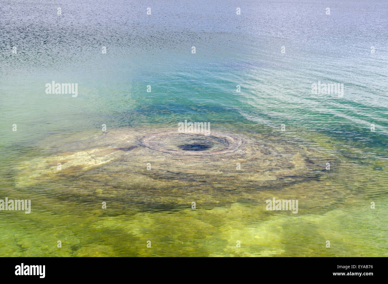 underwater volcano in Yellowstone Lake Stock Photo Alamy