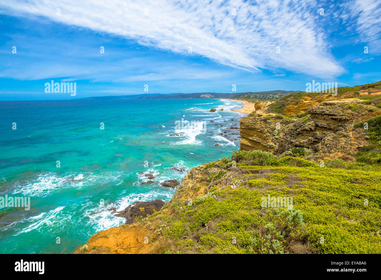 Aireys Inlet lookout Stock Photo Alamy