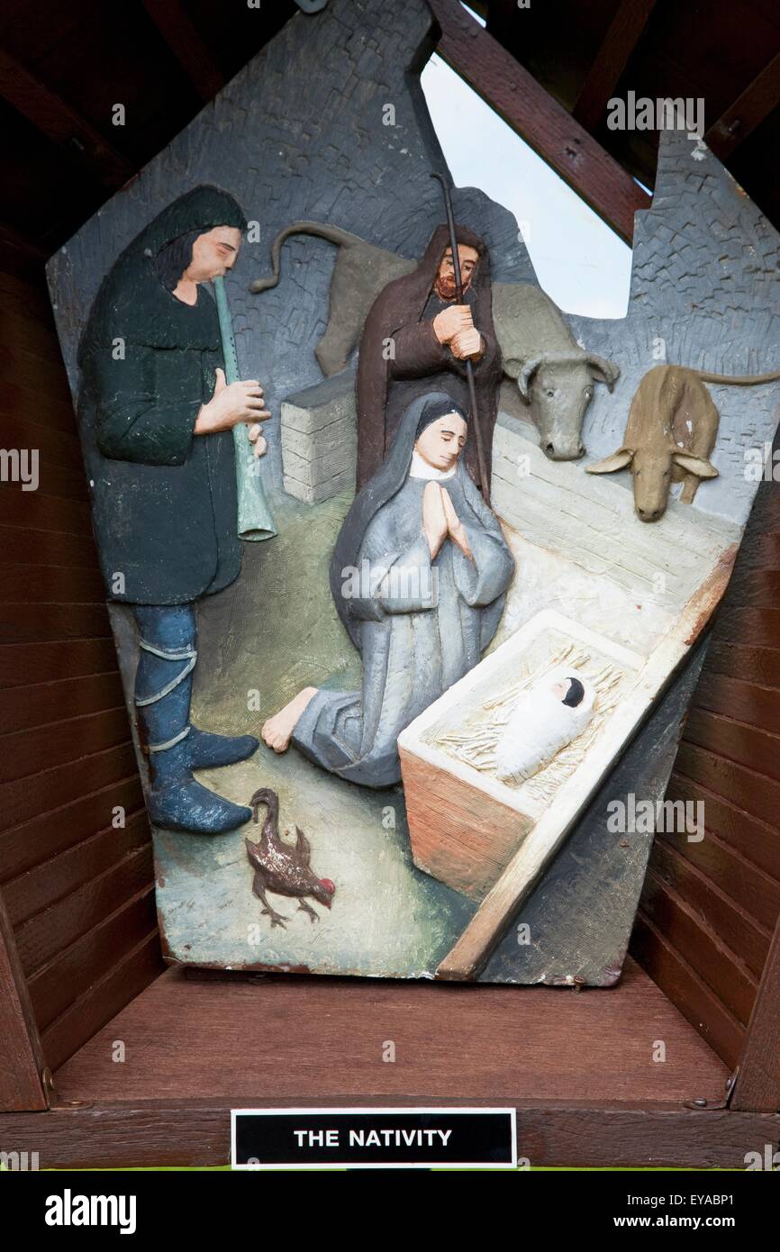 Nativity Scene At Knock Shrine Cathedral; Knock, County Mayo, Ireland