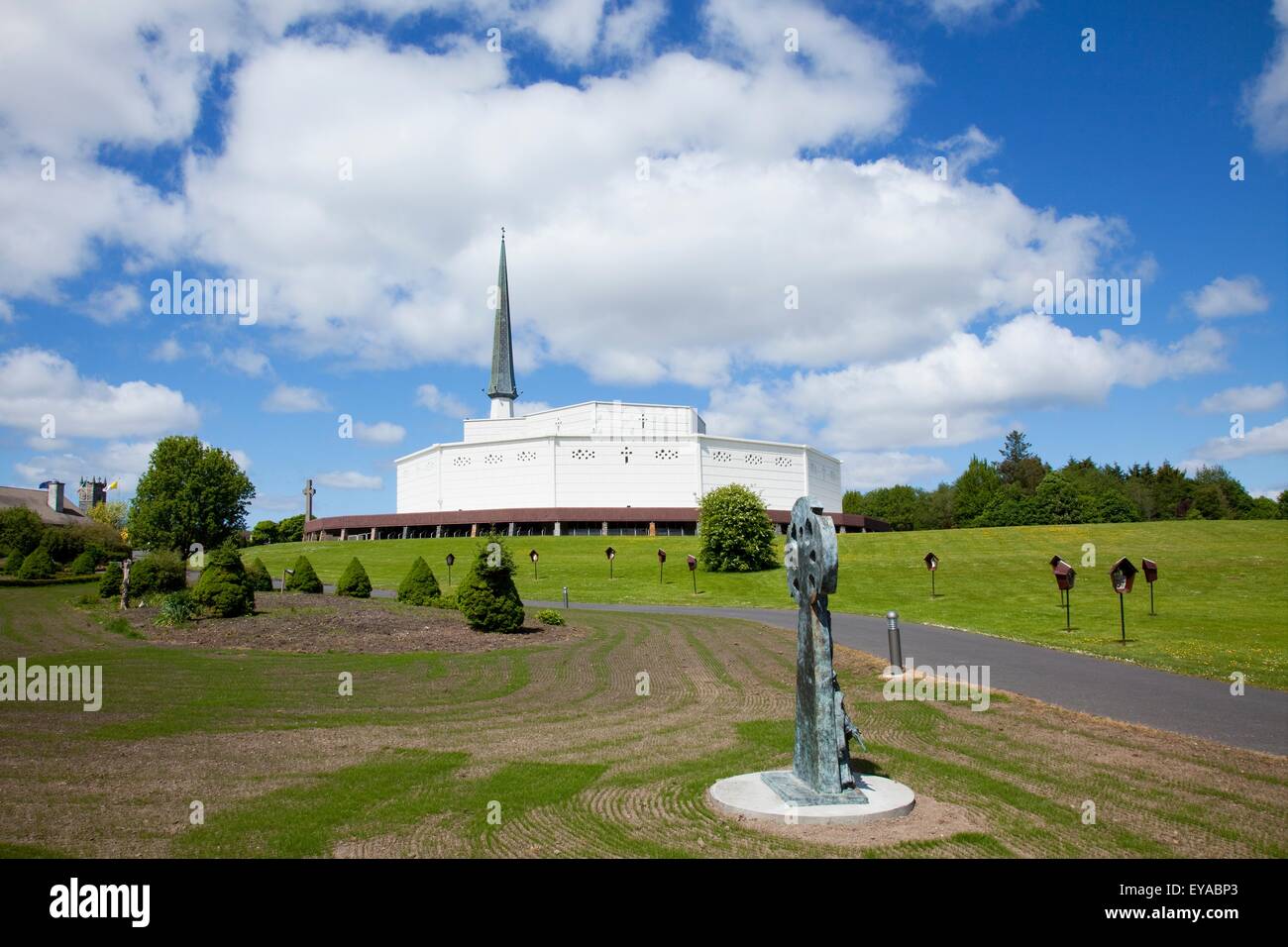 Exterior Of Knock Shrine Cathedral; Knock, County Mayo, Ireland Stock