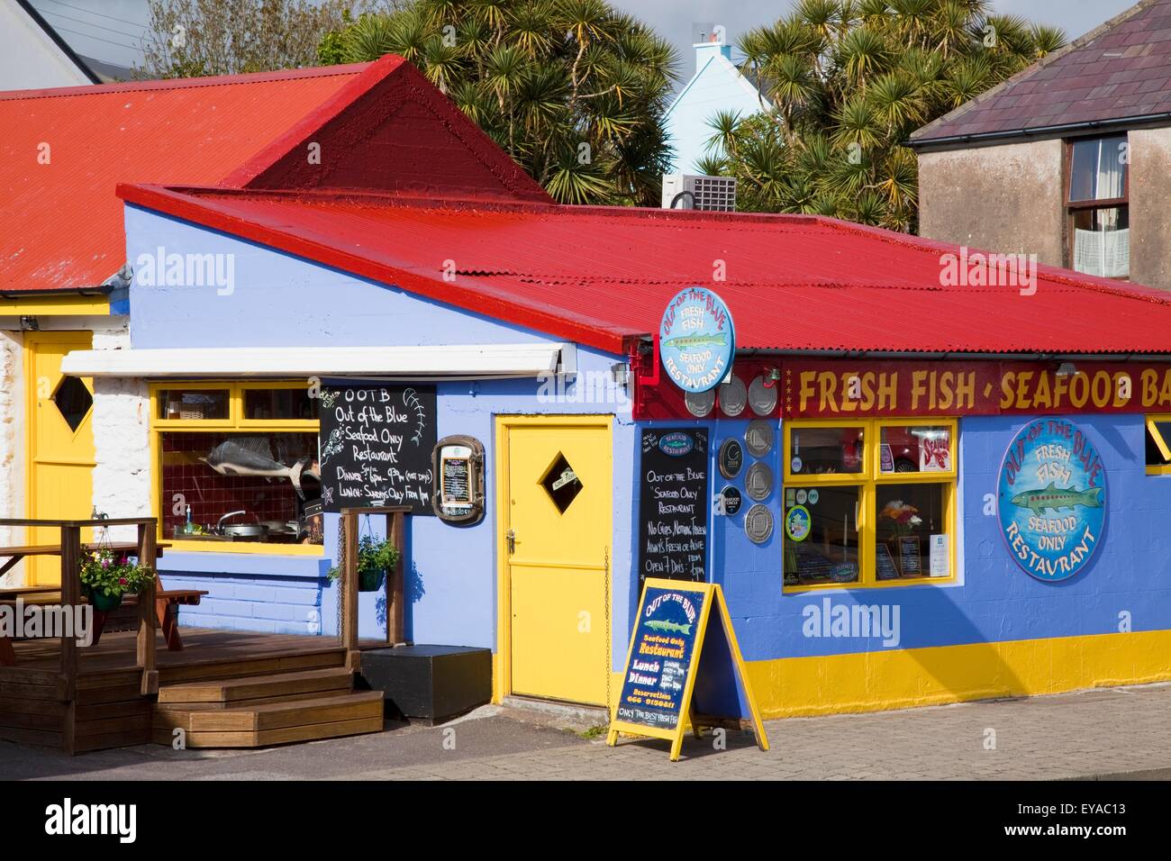 Exterior Of Seafood Restaurant; Dingle, County Kerry, Ireland Stock