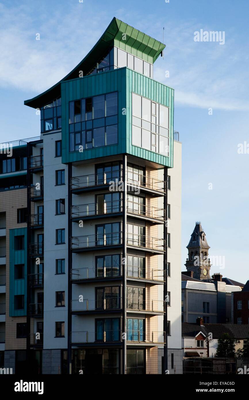 Modern Building; Sligo Town, County Sligo, Ireland Stock Photo