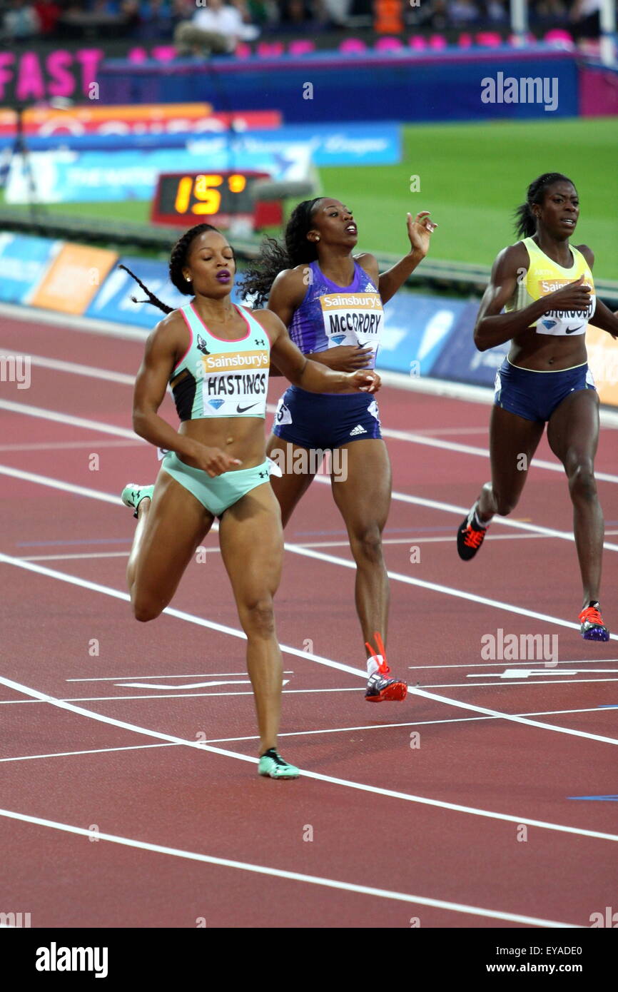Christine OHURUOGU & Natasha HASTINGS, 400m race Diamond League