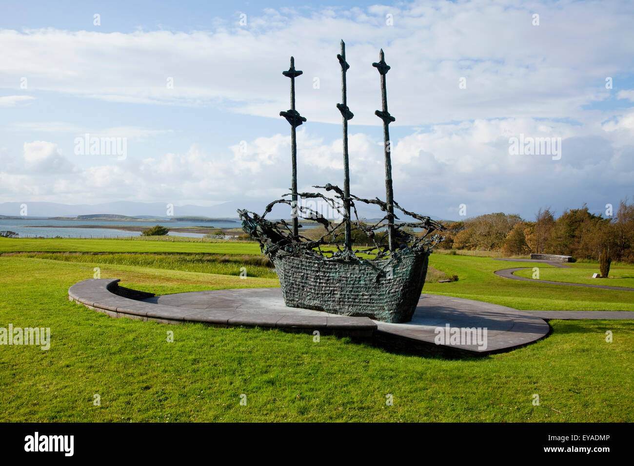 The National Famine Monument Near Westport; County Mayo, Ireland Stock