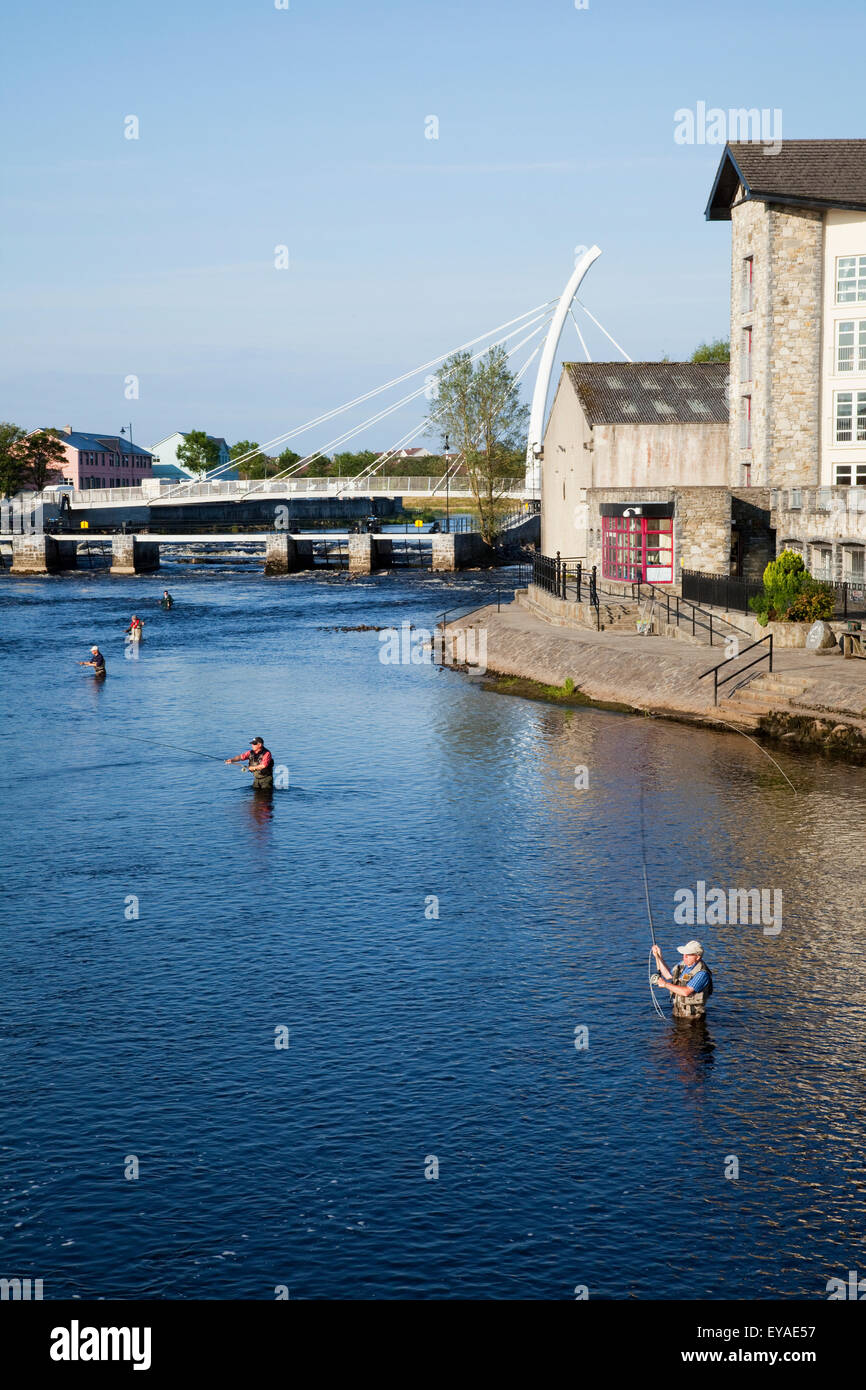 Fishing In River Moy; Ballina County Mayo Ireland Stock Photo - Alamy