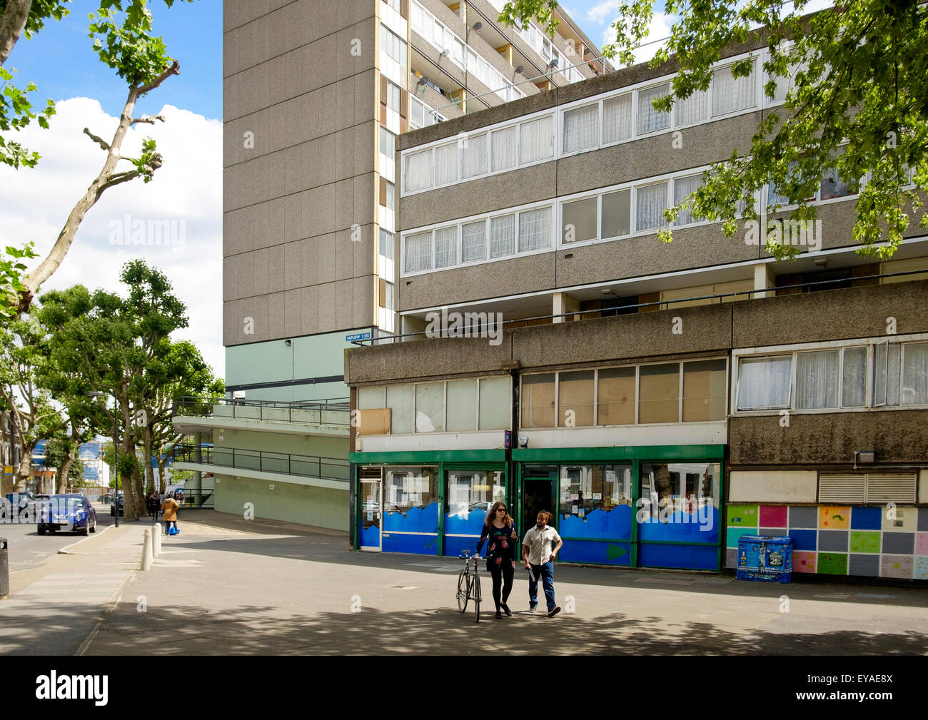 The Aylesbury Estate where it meets East Street, just off the Walworth