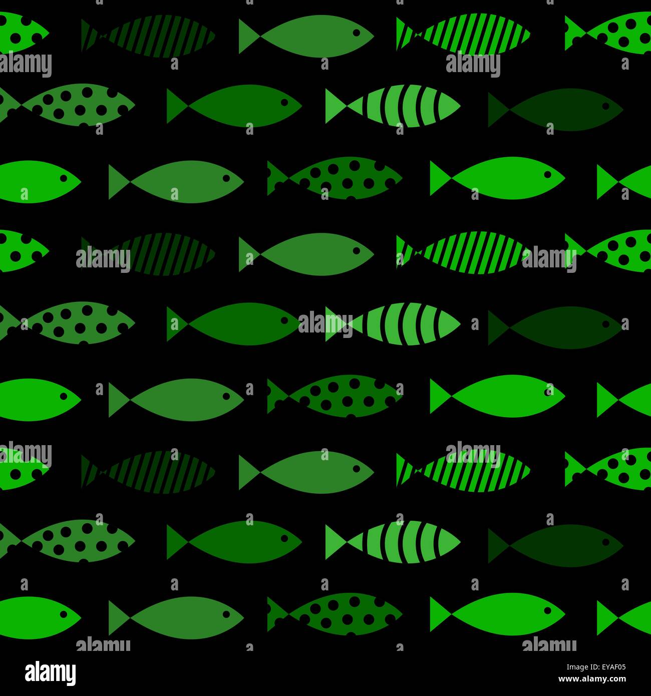 Mult Fish Seamless Pattern Background Vector Illustration Stock Vector ...
