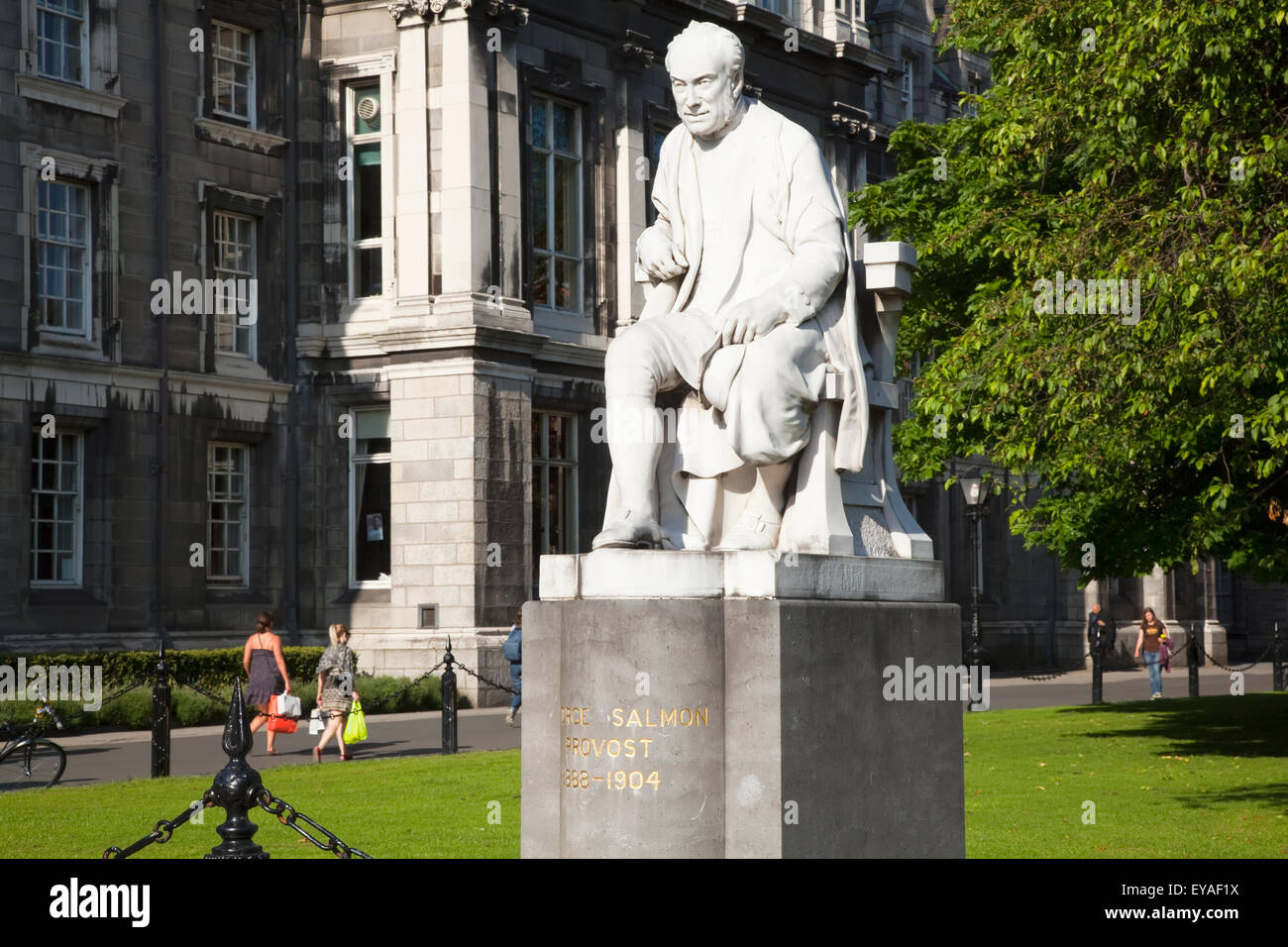 A statue at trinity college;Dublin city county dublin ireland Stock