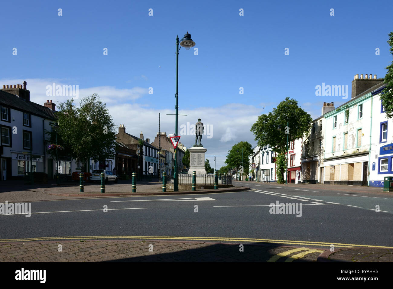 egremont main street west cumbria england uk gb a typical northern town