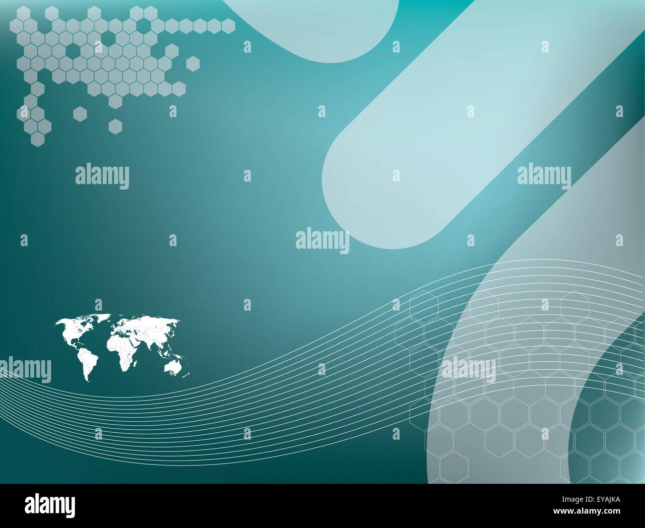 Vector illustration background in technology and the world map Stock ...