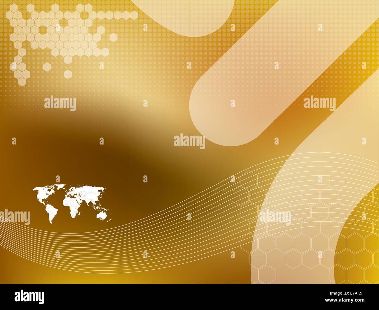 Vector illustration background in technology and the world map Stock ...