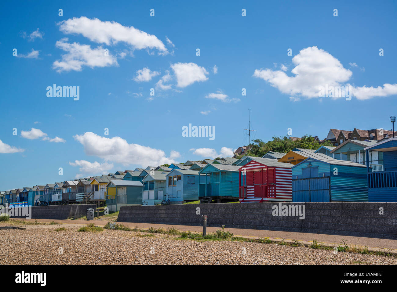 Beach huts, Whitstable, Kent, England, UK Stock Photo