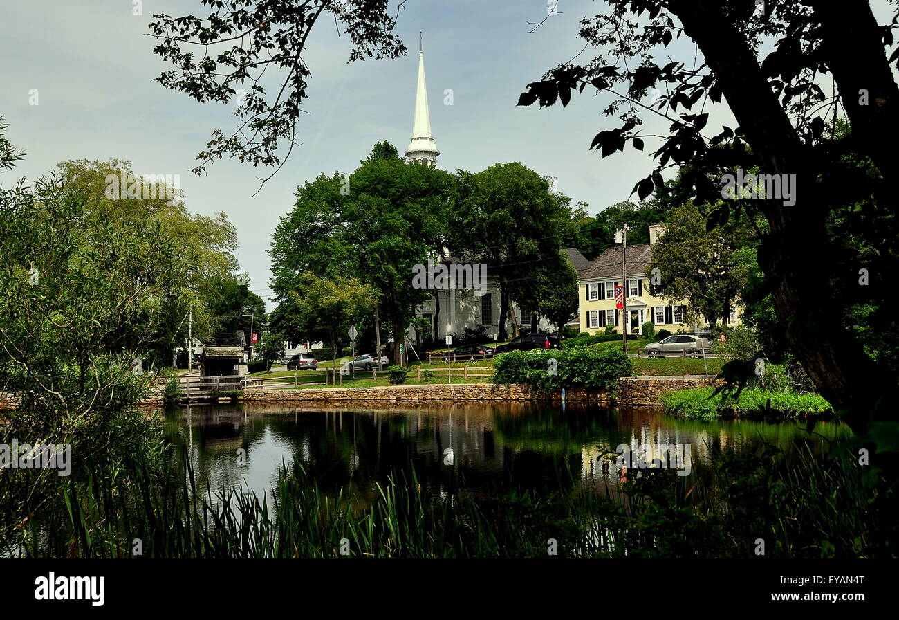 Sandwich, Massachusetts The placcid mill pond with view to village