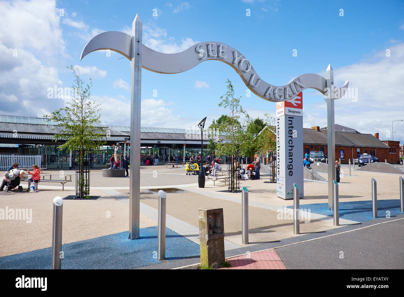 Railway Station Interchange Skegness Lincolnshire UK Stock Photo Alamy