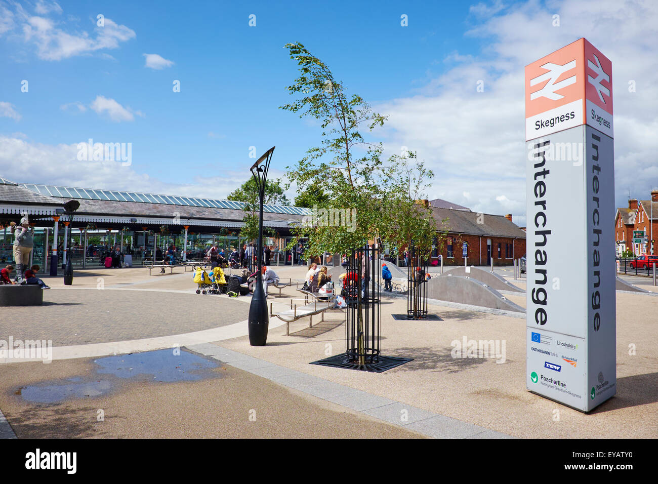 Railway Station Interchange Skegness Lincolnshire UK Stock Photo Alamy