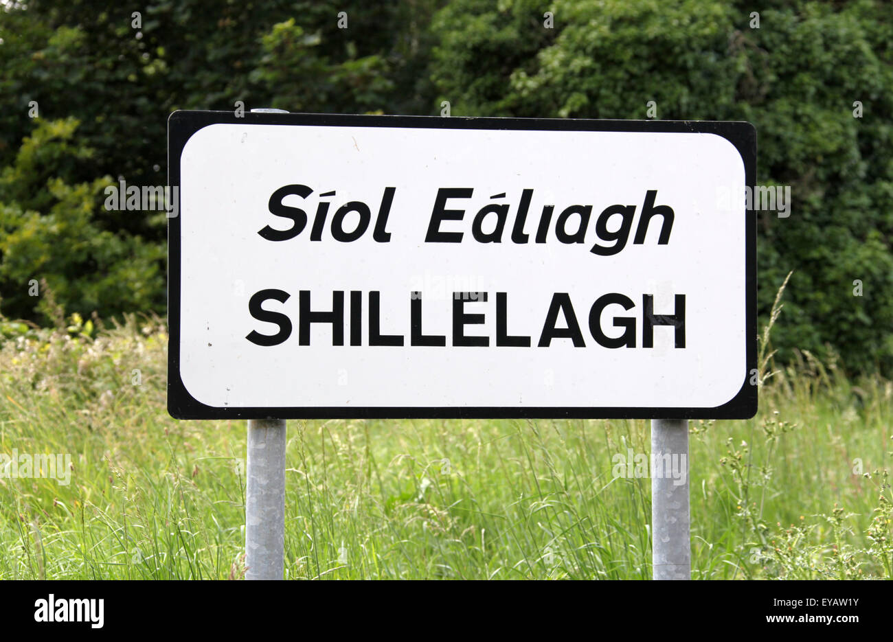 Village of Shillelagh in County Wicklow Stock Photo