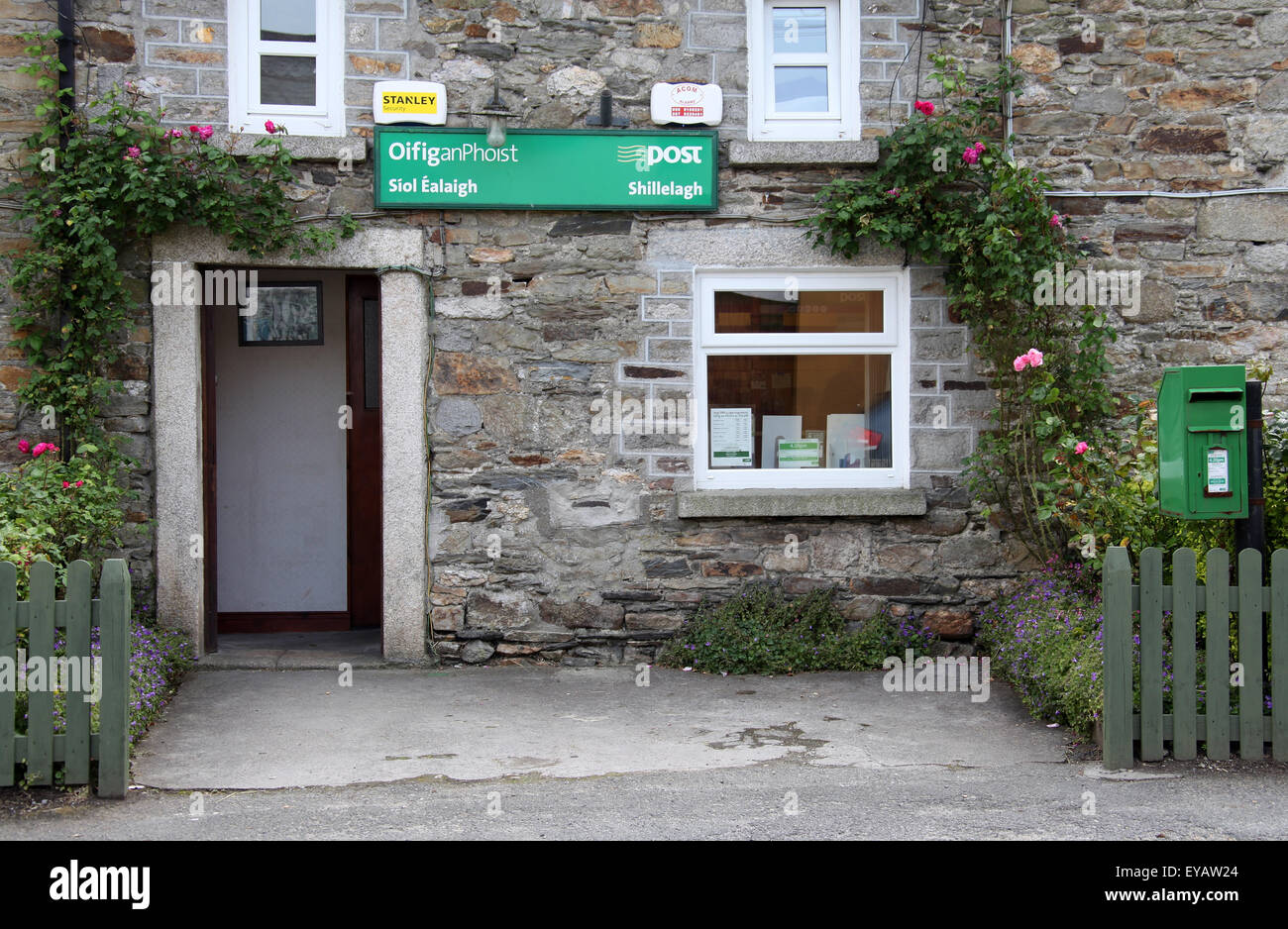 Village Post office at Shillelagh in County Wicklow Stock Photo