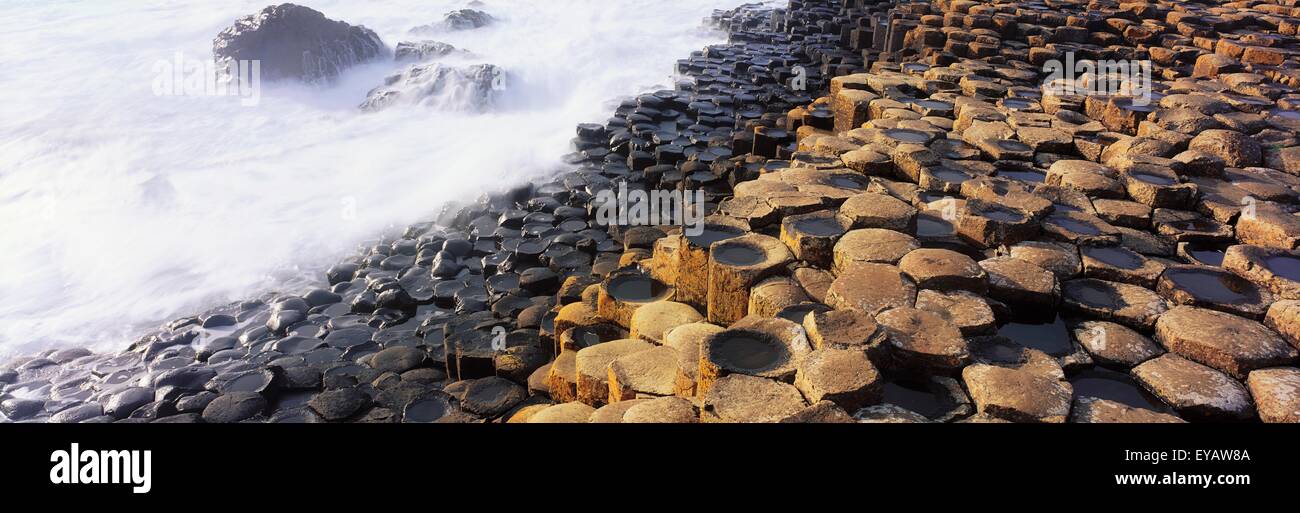 Giant's Causeway, Co Antrim, Ireland; Area Designated A Unesco World Heritage Site With Basalt Columns Stock Photo
