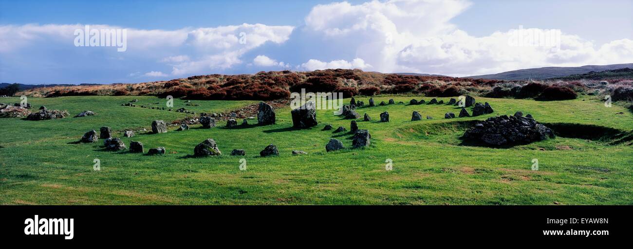 Beaghmore Stone Circles, Near Cookstown, Co Tyrone, Ireland Stock Photo