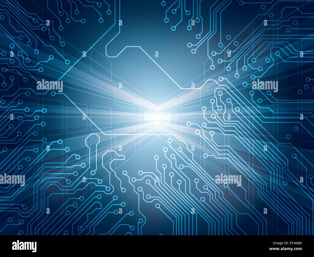 Background technologico integrated circuit Stock Vector