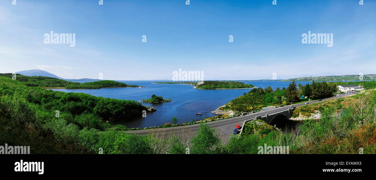 Lough Conn Co Mayo Ireland Pontoon Bridge Stock Photo Alamy