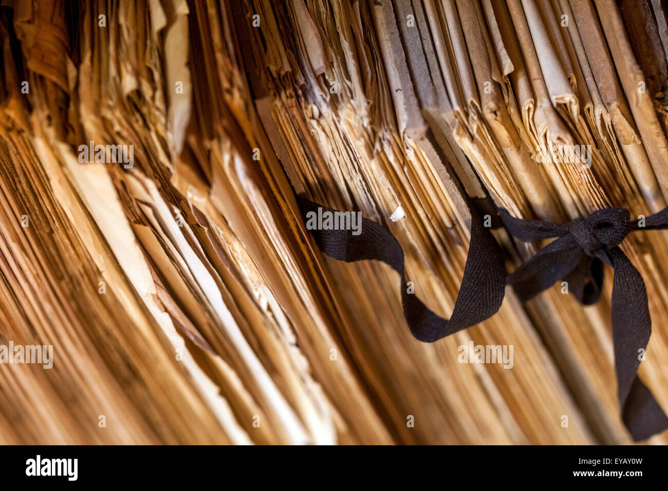 Old files in folders Stock Photo Alamy