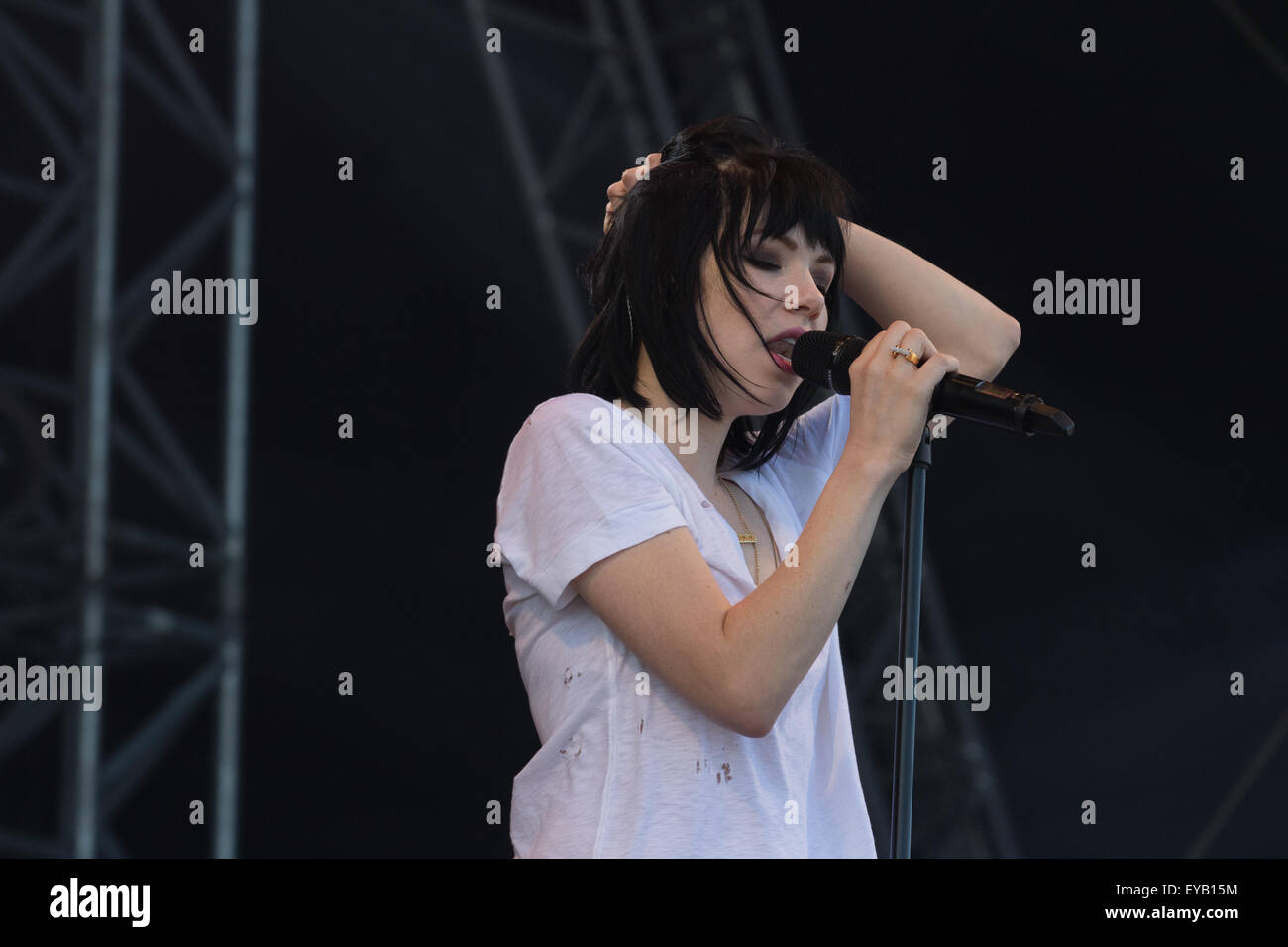 Portsmouth, UK 25 July 2015 Carly Rae Jepsen opens the Waterfront Arena