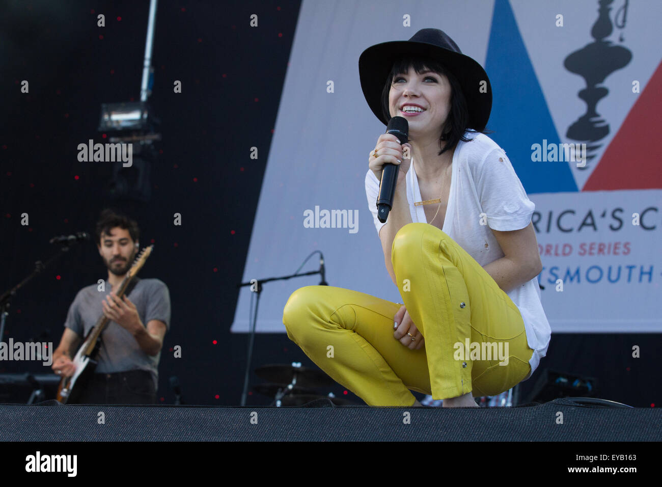 Portsmouth, UK 25 July 2015 Carly Rae Jepsen opens the Waterfront Arena