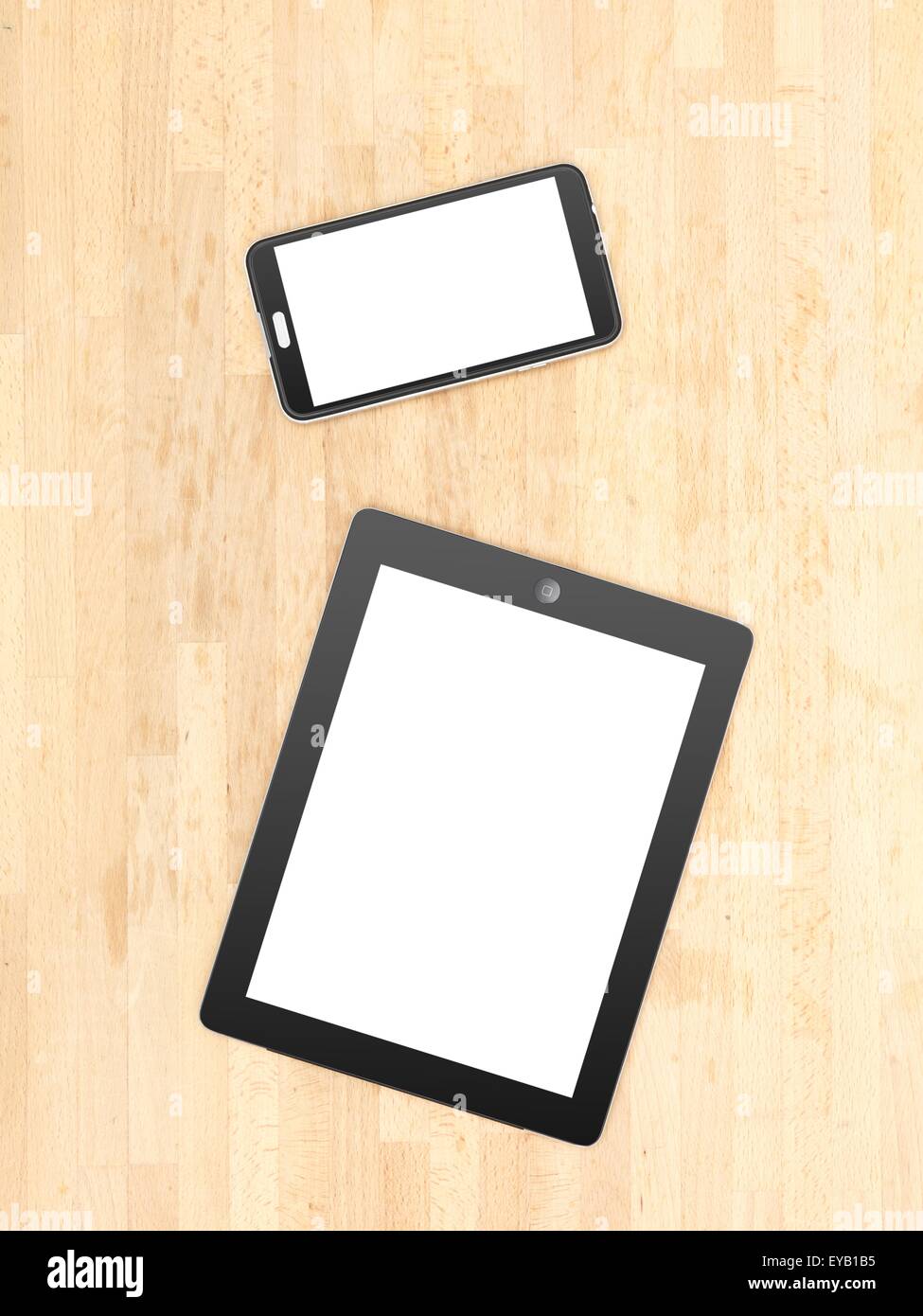 A close up shot of a computer tablet Stock Photo