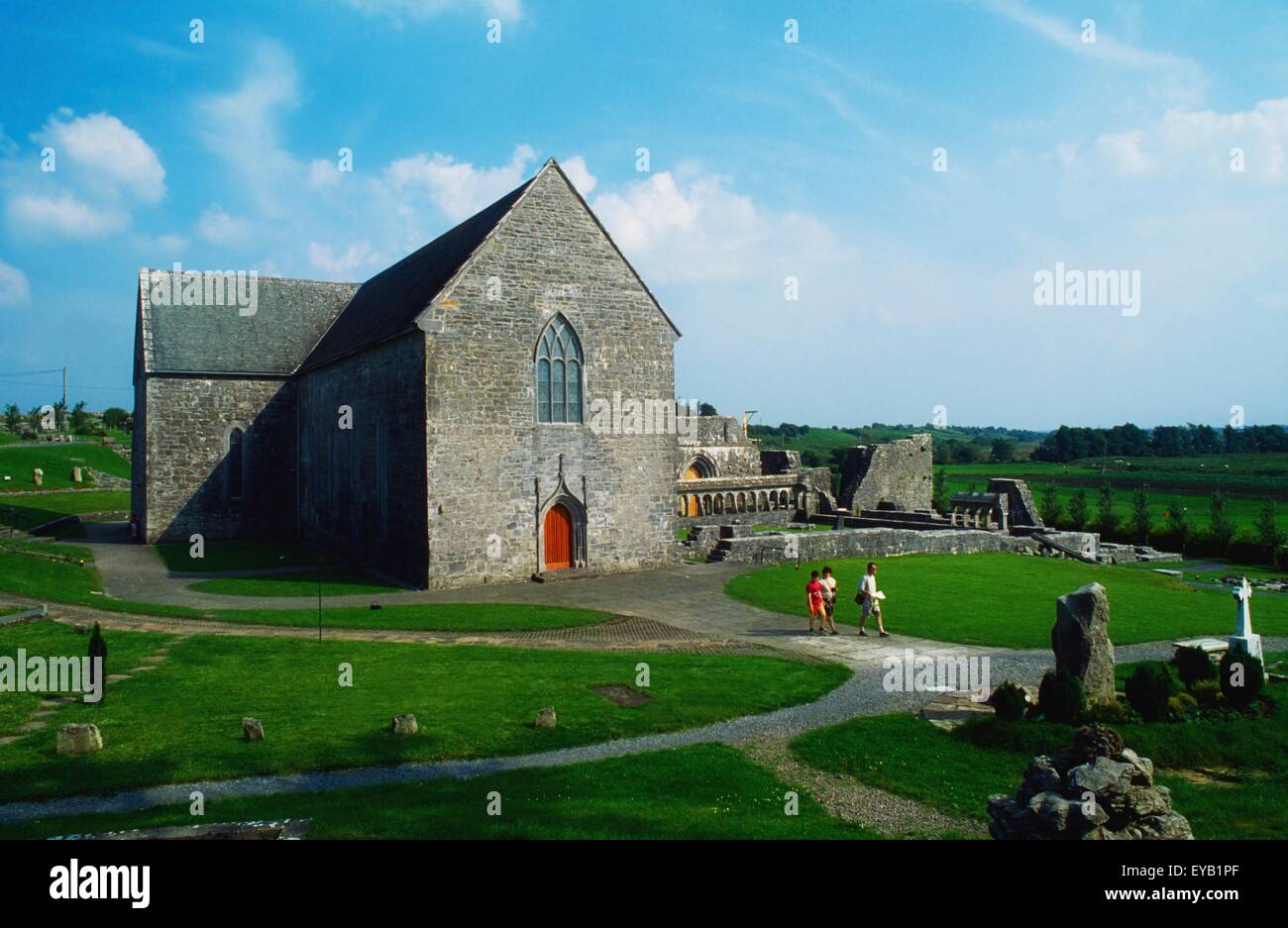 Ballintubber Abbey, Co Mayo, Ireland; 13Th Century Abbey Stock Photo