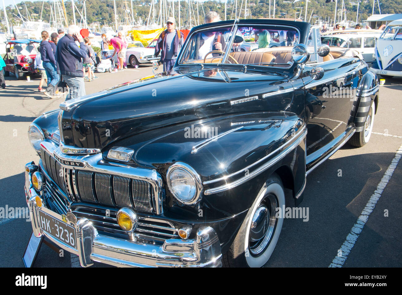 1947 model Ford Mercury Convertible at a classic car show in Sydney,NSW,Australia Stock Photo