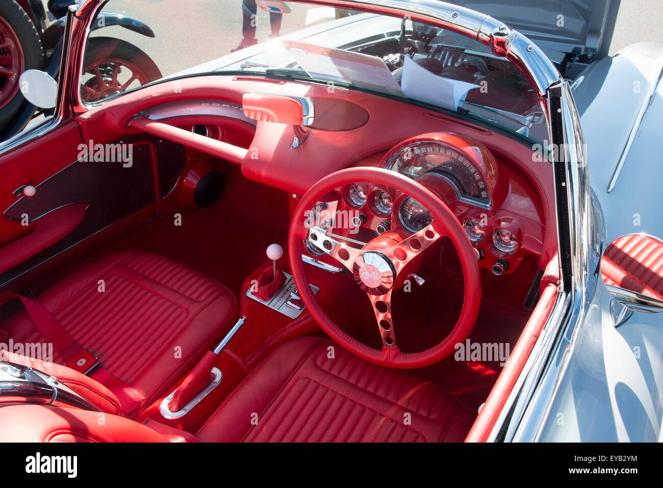Sydney Australia 26th July 2015 Pictured 1958 Chevrolet Corvette Stock Photo Alamy