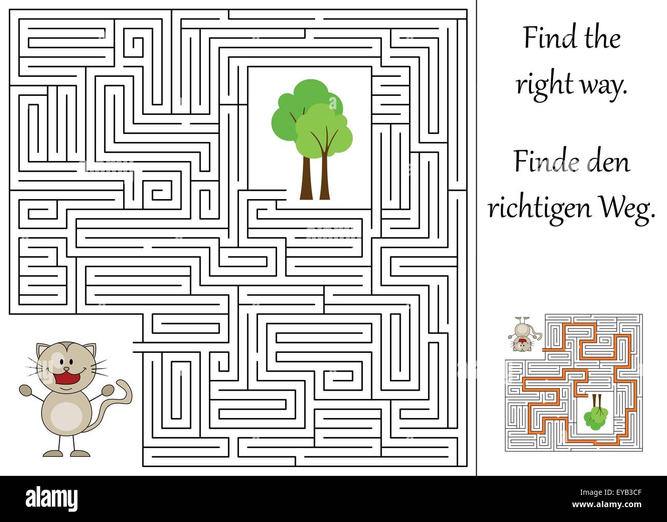 find the right way through the maze Stock Vector Image & Art - Alamy